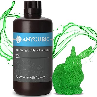 ANYCUBIC 1KG Standard Resin V2 3D Printer Resin  3D Printer Translucent Green