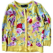 Rock Your Kid Floral Button Up Cardigan Size 5