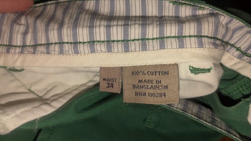NUEVO CON ETIQUETAS-Bills Khakis Parker PS-SMSP Pantalones Cortos Estándar-Verde Talla 34 - Imagen 6 de 8