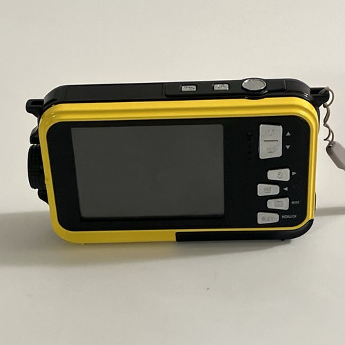 Waterproof Dual screen Digital Camera Underwater Camera Full HD 24 MP Yellow - Picture 7 of 11