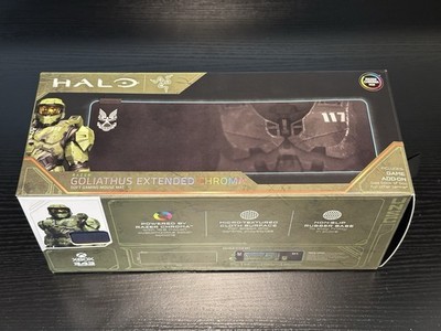 Halo Razer Goliathus Extended Chroma RGB Gaming Mouse Mat Black Open Box NO CODE