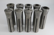 R8 COLLETS,  Lot of 9.   2 ea 3/16"  2ea 1/4"  2 ea 3/8"  2 ea 5/8" &  1 ea 3/4"