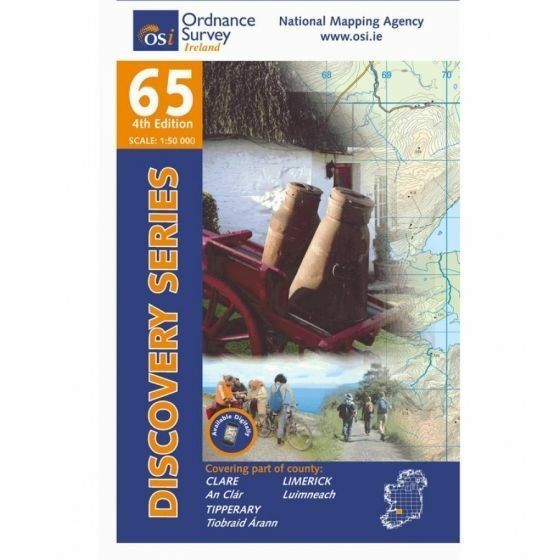 Clare, Limerick, Tipperary OS Discovery - 65 - map