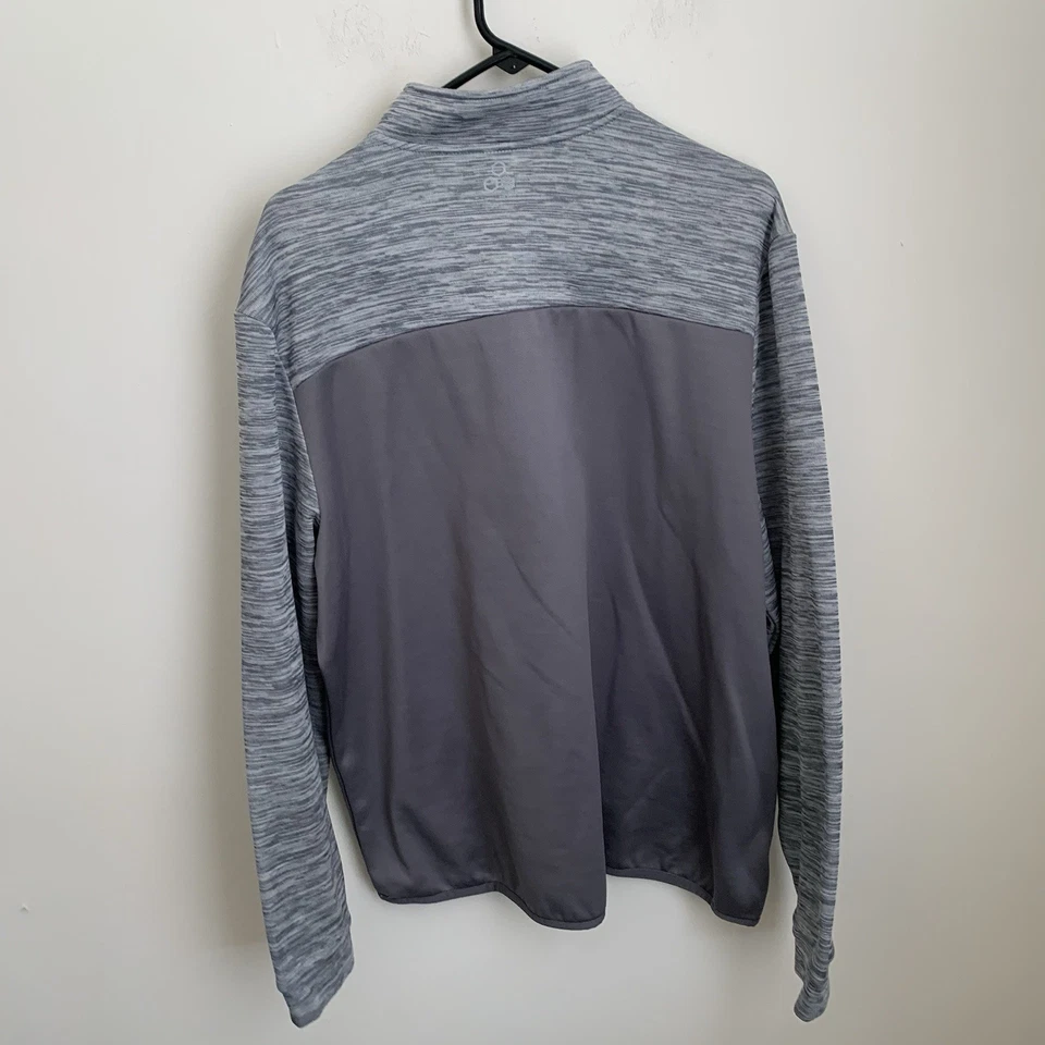 Tek Gear WarmTek Para Hombre XL Gris Forrado de Vellón Manga Larga 1/4 Cremallera Jersey Camisa Foto 3 de 4