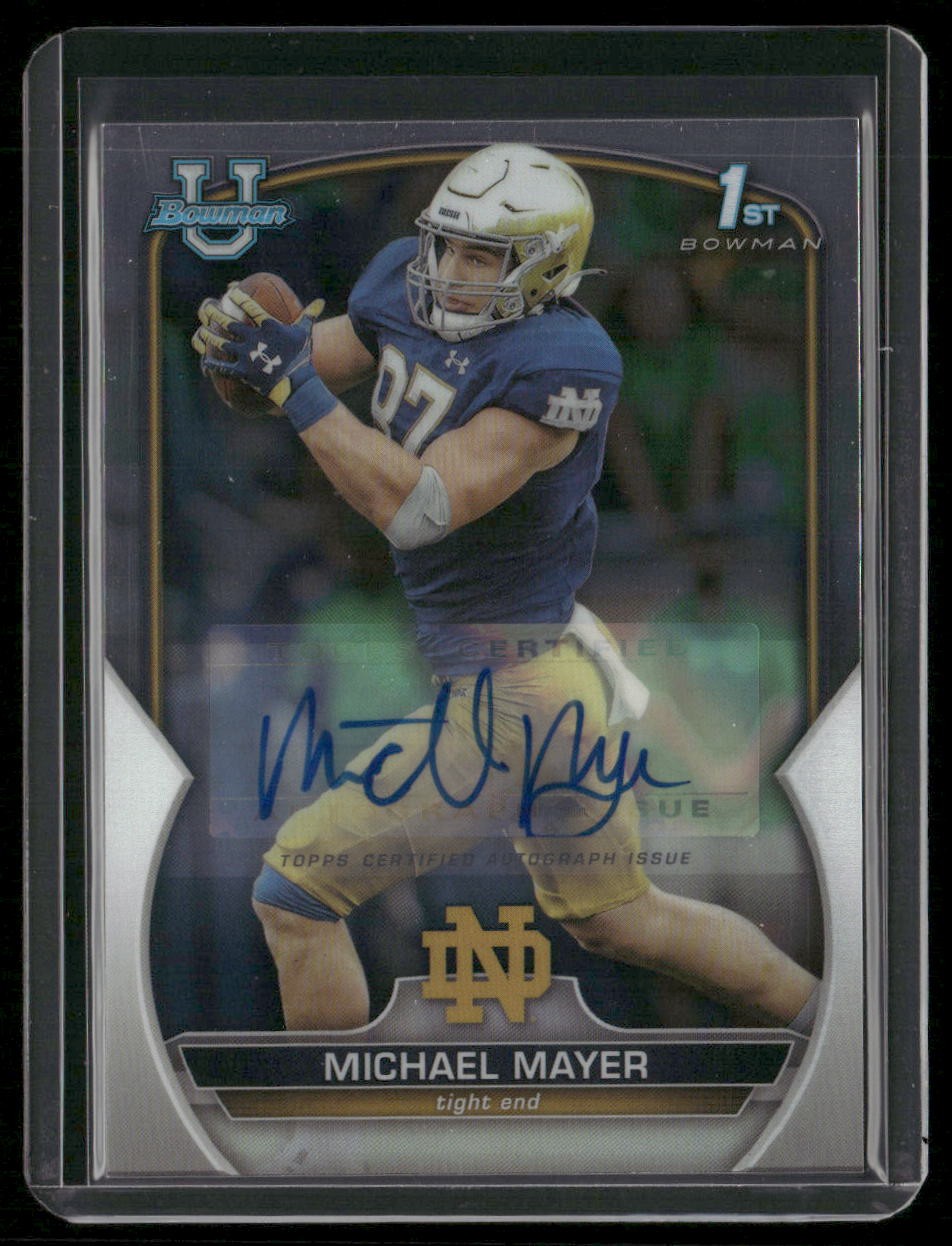 2022 Bowman University Chrome #41 Michael Mayer Prospect Auto