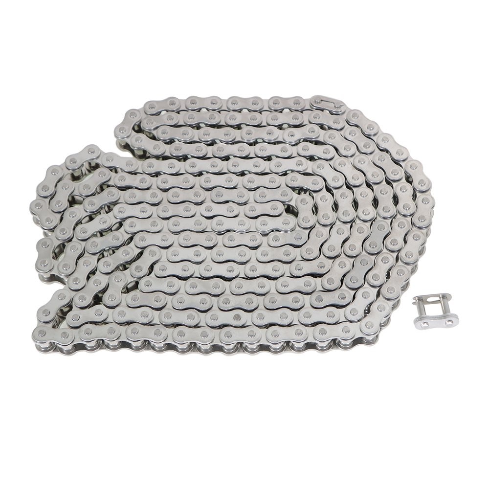 #40SS Stainless Steel Roller Chain 10 ft Free Connecting Links 1 connector