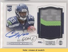 2013 Panini National Treasures 65/99 Christine Michael #203 Auto READ 3c7