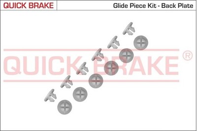 ZUBEHÖRSATZ BREMSBACKEN HINTEN QUICK BRAKE 6859K FÜR SKODA VW