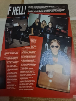 Vintage DEICIDE ERIC HOFFMAN BRIAN A4 POSTER RAW MAGAZINE CLIPPING 