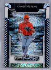 Xavier Neyens 2025 Leaf Optichrome Baseball 1/1 Pre Production Proof