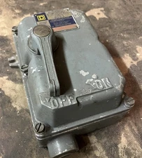 Square D H60XFA 60 Amp Explosion Proof 100 Amp Breaker Enclosure Disconnect