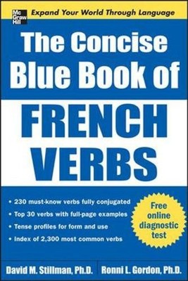 The Concise Blue Book of French Verbs by David Stillman (English) Paperback Book
