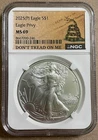 2025 (P) SILVER EAGLE NGC MS69 EAGLE PRIVY DON'T TREAD ON ME LABEL 1 Oz