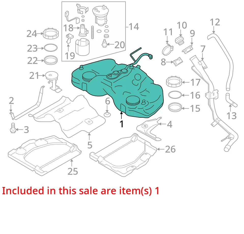 (SOLO RECOGIDA LOCAL) Tanque de combustible compatible con 13-20 BR-Z 2056669 Foto 2 de 3