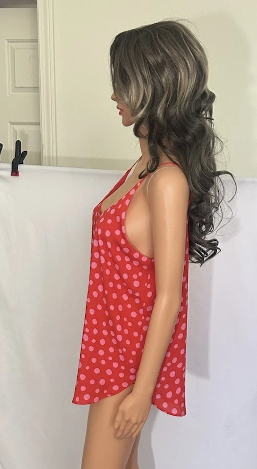 Blusa sin mangas forrada roja/rosa LOFT Ann Taylor para mujer talla mediana nueva con etiquetas Foto 4 de 4