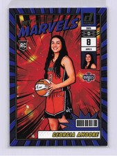 2025 WNBA Donruss Georgia Amoore RC Net Marvels Press Proof Blue #17 Mystics