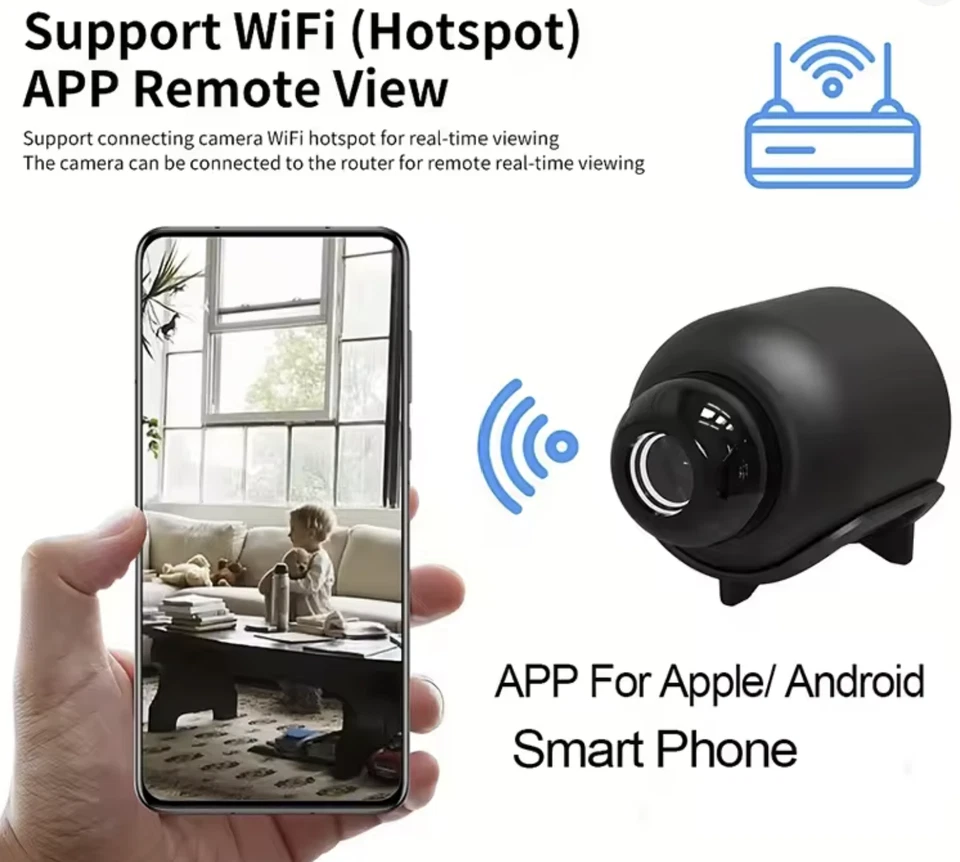 ✅ Mini Caméra Xiaomi 1080P HD WiFi Détection Mouvement Sans Fil Vision Nocturne - Photo 3/4