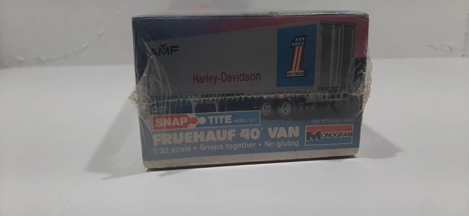 Vintage 1207 Monogram SnapTite 1/32 AMF Harley Davidson Fru40' Van Factory Seal - Image 3 of 4