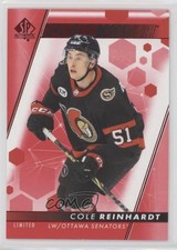 2022-23 SP Authentic Future Watch Limited Red Cole Reinhardt #180 g6p
