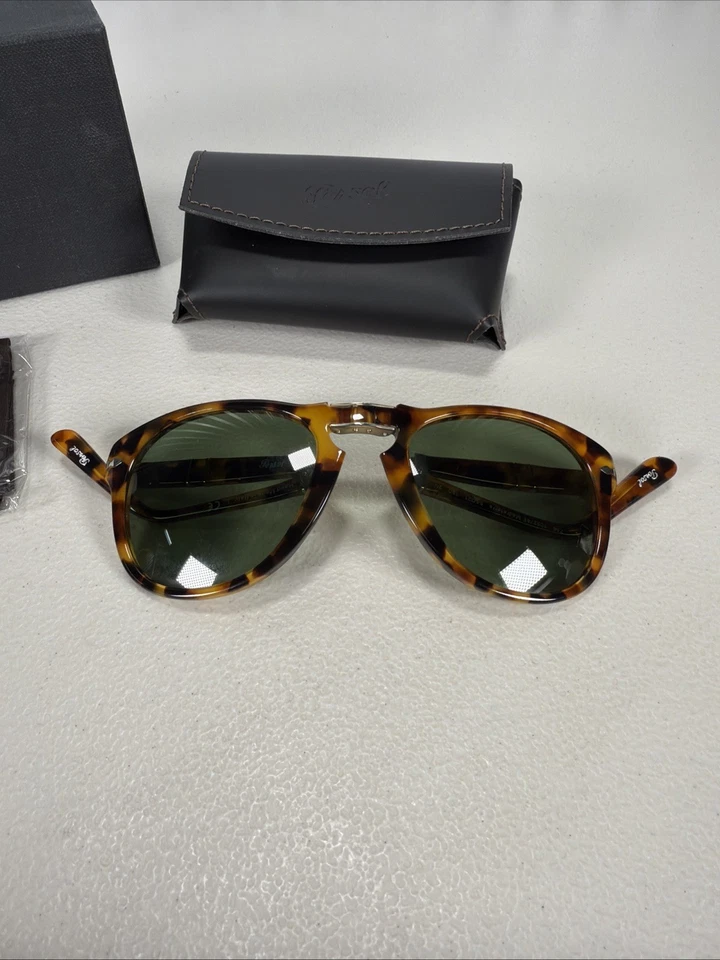 Lente verde marco Habana Persol 0PO0714SM Steve McQueen plegable 54 mm Foto 2 de 4