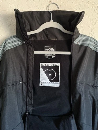 The North Face Steep Tech Ski Jacket Men's Medium Hooded Belted Scot Schmidt image 7