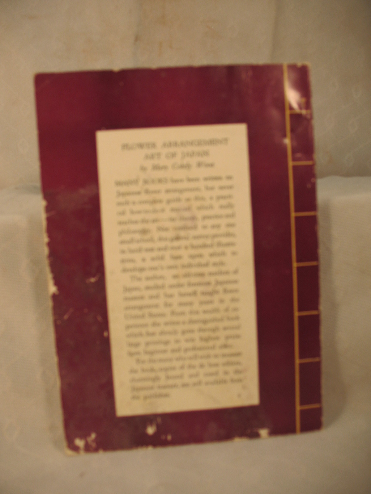 FLOWER ARRANGEMENT ART of JAPAN by MARY COKELY WOOD old book printed in