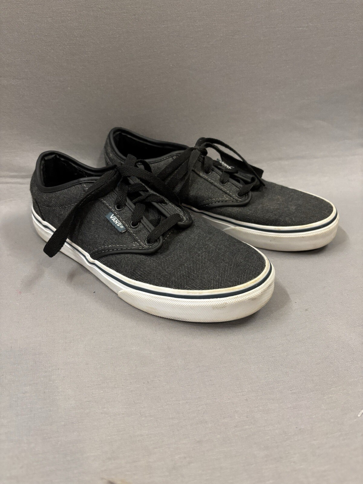 Vans Size 6 Youth Sneakers Lace Up Gray