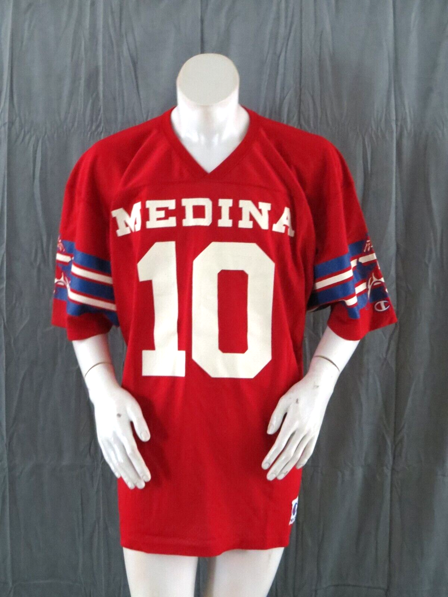 Vintage Champion Football Jersey - Medina # 10 - Men's Large | eBay