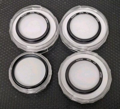 Marumi 49SL Adapter And 3 Lens Filters- +1, +2, +3