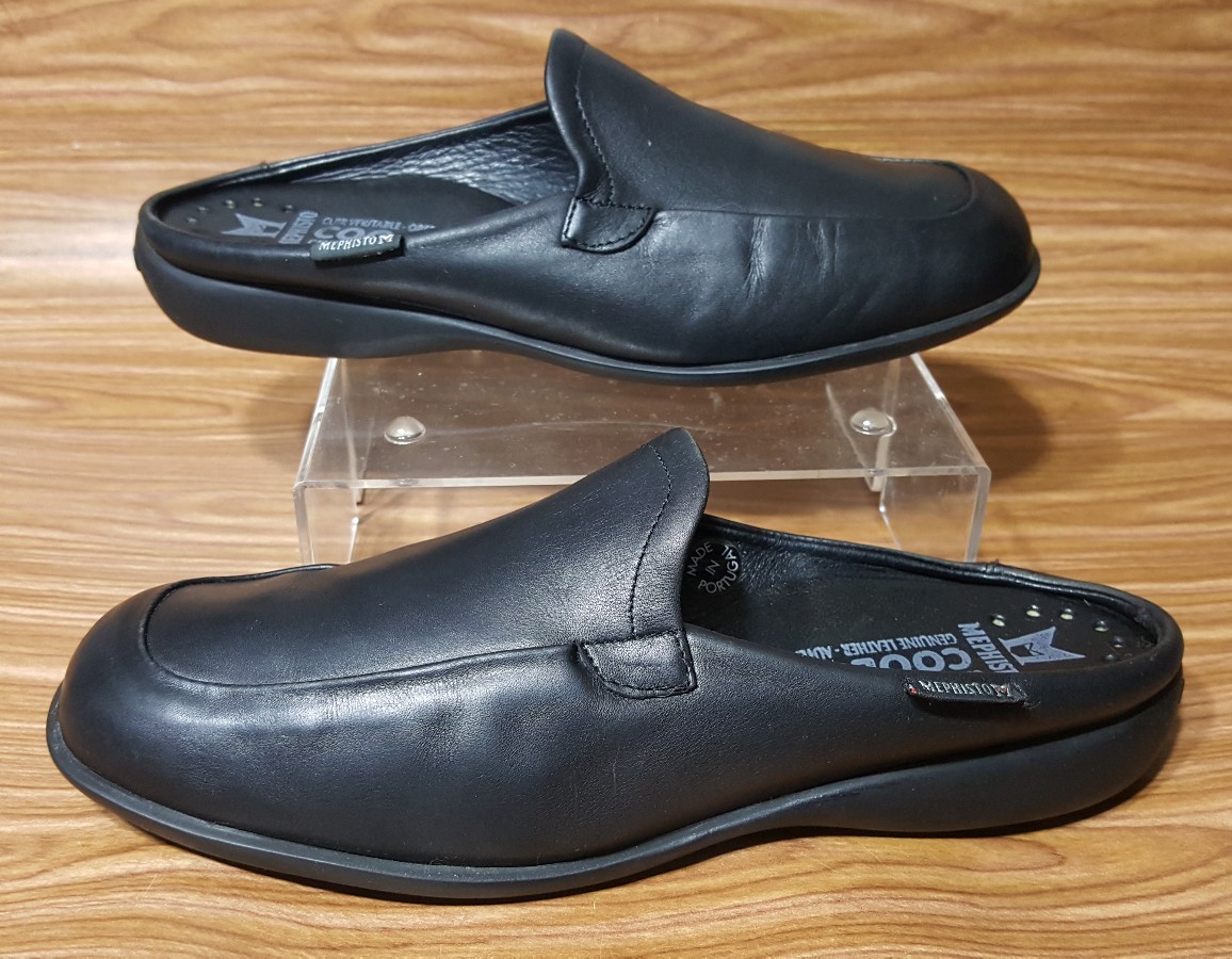 Mephisto aire frío 100% caucho en mulas resbalón en caucho Negro Cuero Zapatos para mujer 7.5 7357c8 Mephisto aire frío 100% caucho en mulas resbalón en caucho Negro Cuero Zapatos para mujer 7.5 7357c8