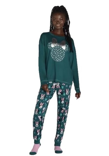 Disney Minnie Mouse Women’s 3 Piece Lounge Set, Size XL, New