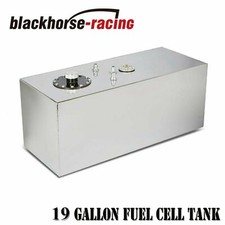 19 Gallon72l Top Feed Aluminum Racingdrift Fuel Cell Gas Tankcaplevel Sender