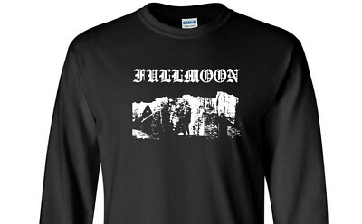 Fullmoon Long Sleeve T-Shirt black metal melodic death metal dsbm gothic thrash