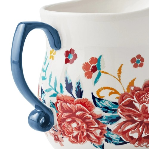 Pioneer Woman Keepsake Floral Ceramic Measuring Pitcher 4-Qt Vintage Inspired - Picture 4 of 5
