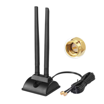 For HUAWEI WIFI Router B315 B315s-22 4G 3G LTE Magnetic Antenna MIMO Dual SMA 2m