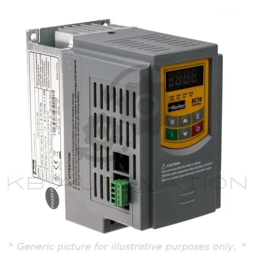 Parker 10G-41-0010-BF AC10 Series Variable Frequency Drive, 3x400/480VAC, 0.37kW