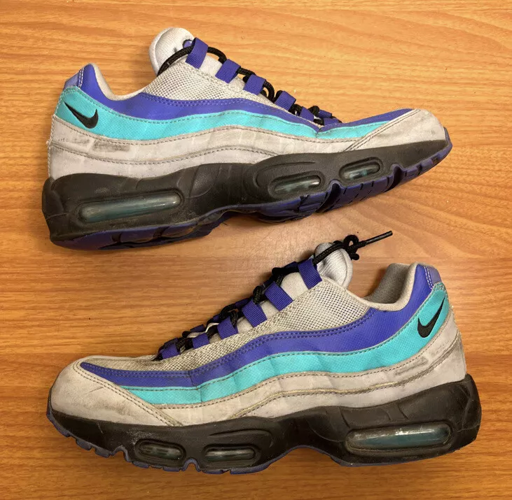 Nike Air Max 95 Aqua 2018 Grey Grape Size 9 Sneakers AT2865-001 | eBay