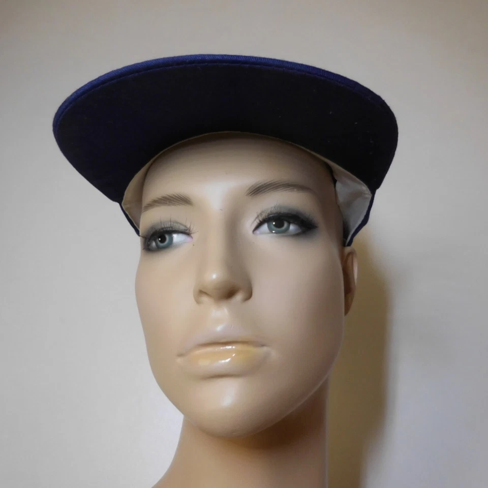 N24.251 casquette mode VKK adulte 55 cm bleu coton 2 poches fermeture éclair - Photo 4/4