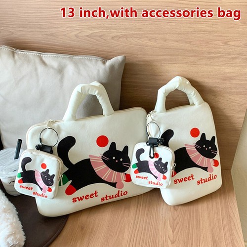 Cute Laptop Sleeve Bag 11 13inch Notebook Pouch For Macbook HP Acer Handbag - Afbeelding 23 van 24