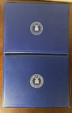 Department of the Air Force Blue Award Presentation Binder Bi-Fold (Lot of 2)