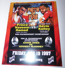 Vintage Official Prince Naseem Hamed vs Kevin Kelley Boxing Program 12-19-97