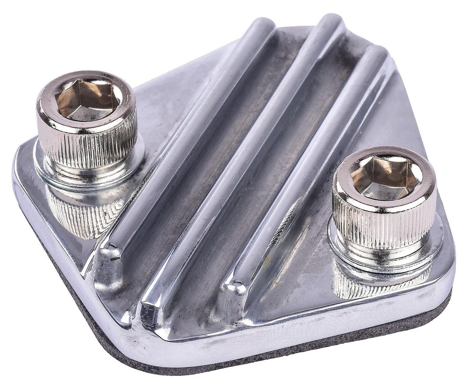 JEGS 50584 Fuel Pump BlockOff Plate Big Block Chevy [Cast Aluminum