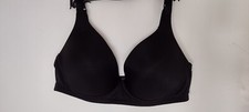 Warner's Breathe Freely Wire Free Contour Bra 36C BLACK Mesh Molded Cups 5941A