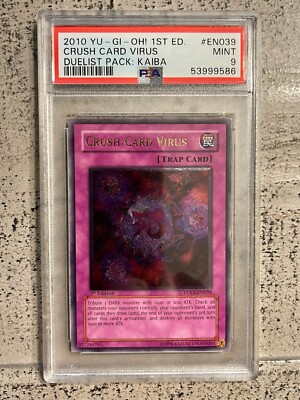 crush card virus ultimate rare Yu-Gi-Oh! Crush Card Virus 1st Ed. DPKB-EN039 Ultimate Rare PSA 9 Duelist  Pack