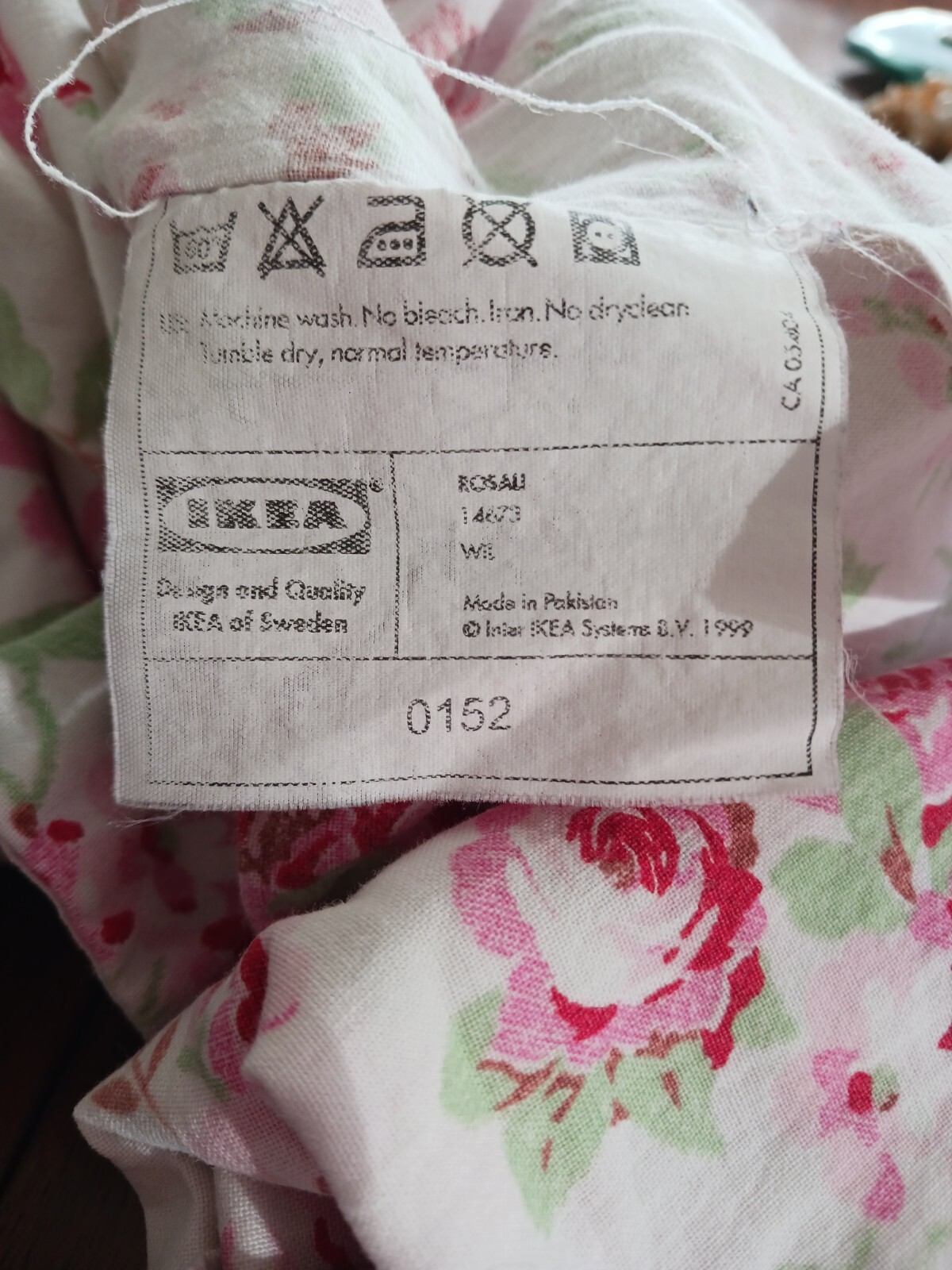 1Ikea, Cath Kidston Rosali Pillow Sham. 20" By 34" ( King?) Very Clean