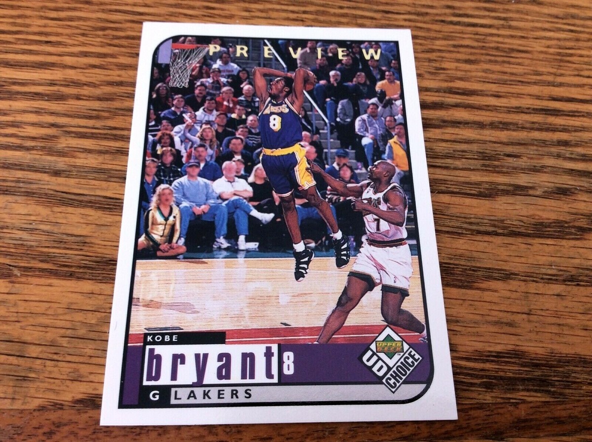 1998 Upper Deck LA Lakers Kobe Bryant UD Choice Preview #69 1998 Upper Deck LA Lakers Kobe Bryant UD Choice Preview #69