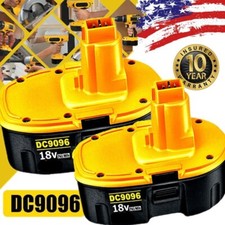 2Pack 18V 18 Volt Replacement for Dewalt Battery DC9096 DC9098 DC9099 DW9096