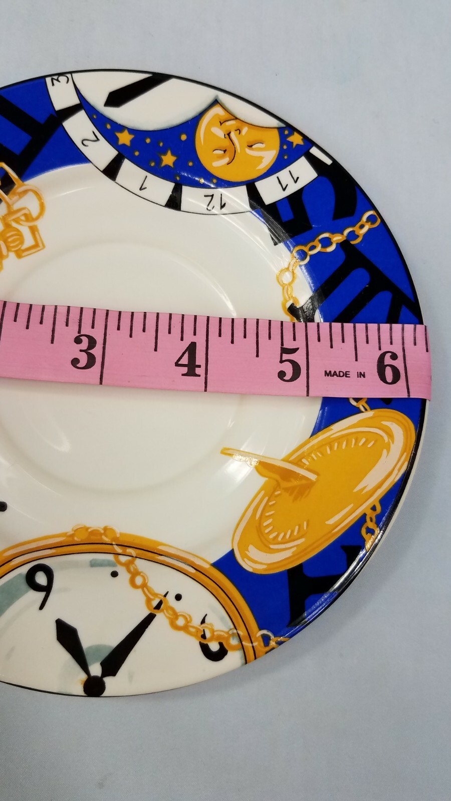 Vintage Vitromaster Time Piece 1993 Cup & Saucer - Set of 2 (4 pieces) Excellent