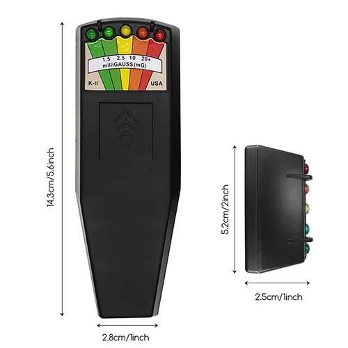 EMF-Detektor Für Geisterjagd & Strahlungsmessung – Wiederaufladbar Mit 5-stufiger LED-Anzeige
