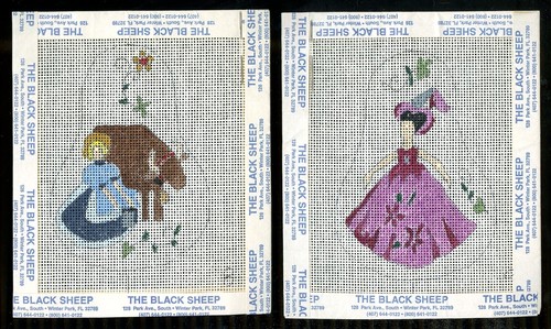 8 Maids Milking/9 Ladies Dancing Orn. Hand Painted Needlepoint Canvas Kit 18cnt - Picture 2 of 6